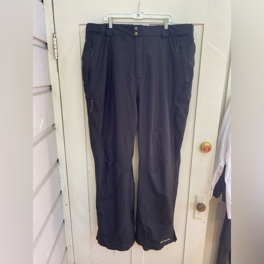 Columbia Women Bugaboo Insulated Waterproof Snow Pants 3XL Tall Black Winter Ski